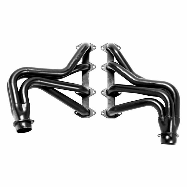 Superjock 89100 Mild Steel Uncoated Long Tube Exhaust Headers for 65-76 Ford 2WD 1 by 2T P & U SU3615905